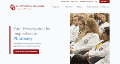 Desktop Screenshot of pharmacy.ouhsc.edu