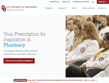 Tablet Screenshot of pharmacy.ouhsc.edu