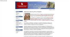 Desktop Screenshot of mdphd.ouhsc.edu